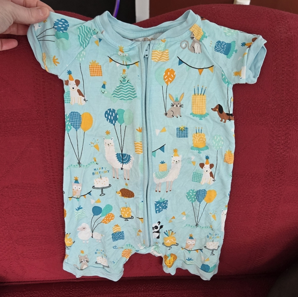 Little Sleepies First Birthday Onesie - 12-18m